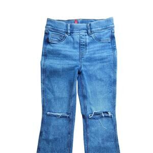 Spanx Blue Denim Jeans Distressed Details Size Small Petite